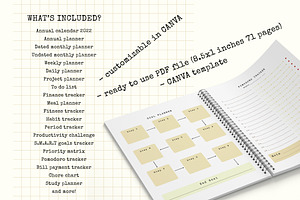 Editable Canva Planner Template