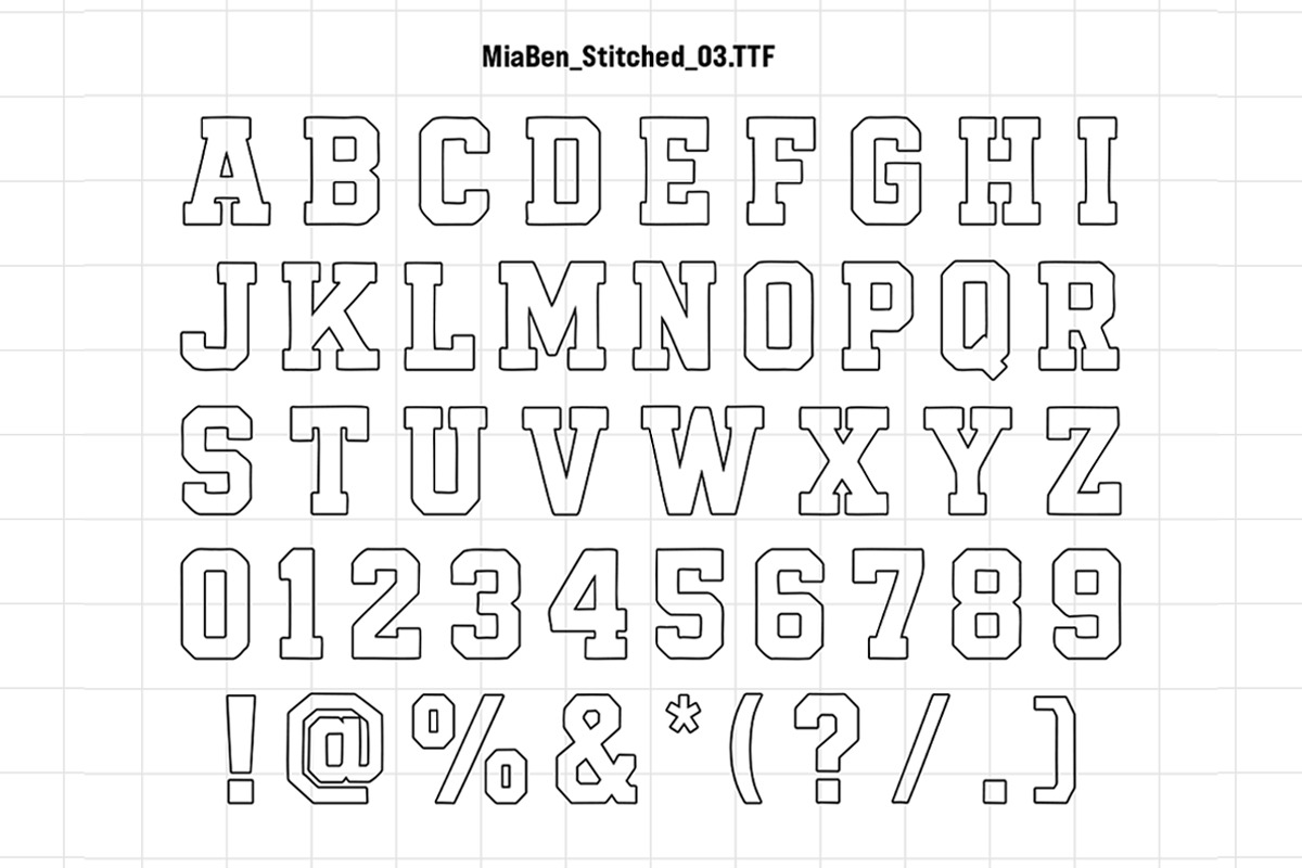 Mia Ben - Varsity Font Canva Frames, a Script Font by Jozoor (Photo 7 of 7)