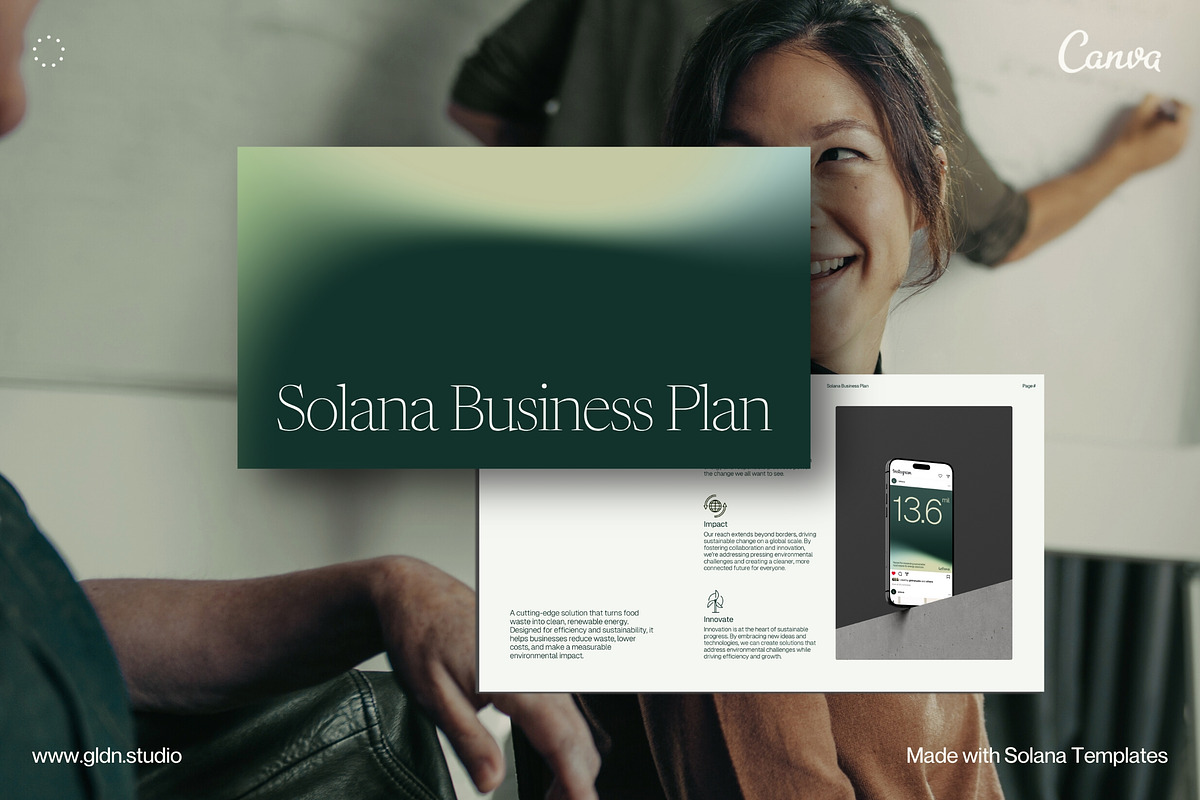 Business Plan Template Presentation, a Presentation Template by GLDN Studio (Photo 7 of 10)