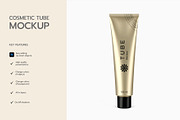 Glossy Cosmetic Tube Mockup, a Product Mockup by graphypix (Thumbnail 2 of 4)