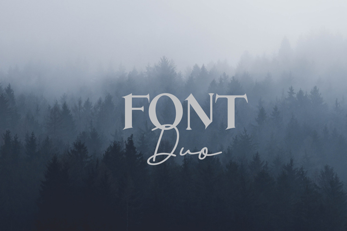 Overlay Belton - Duo Font, a Script Font by Fontcastle (Photo 2 of 6)