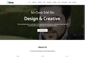 Allow One Page HTML5 Template