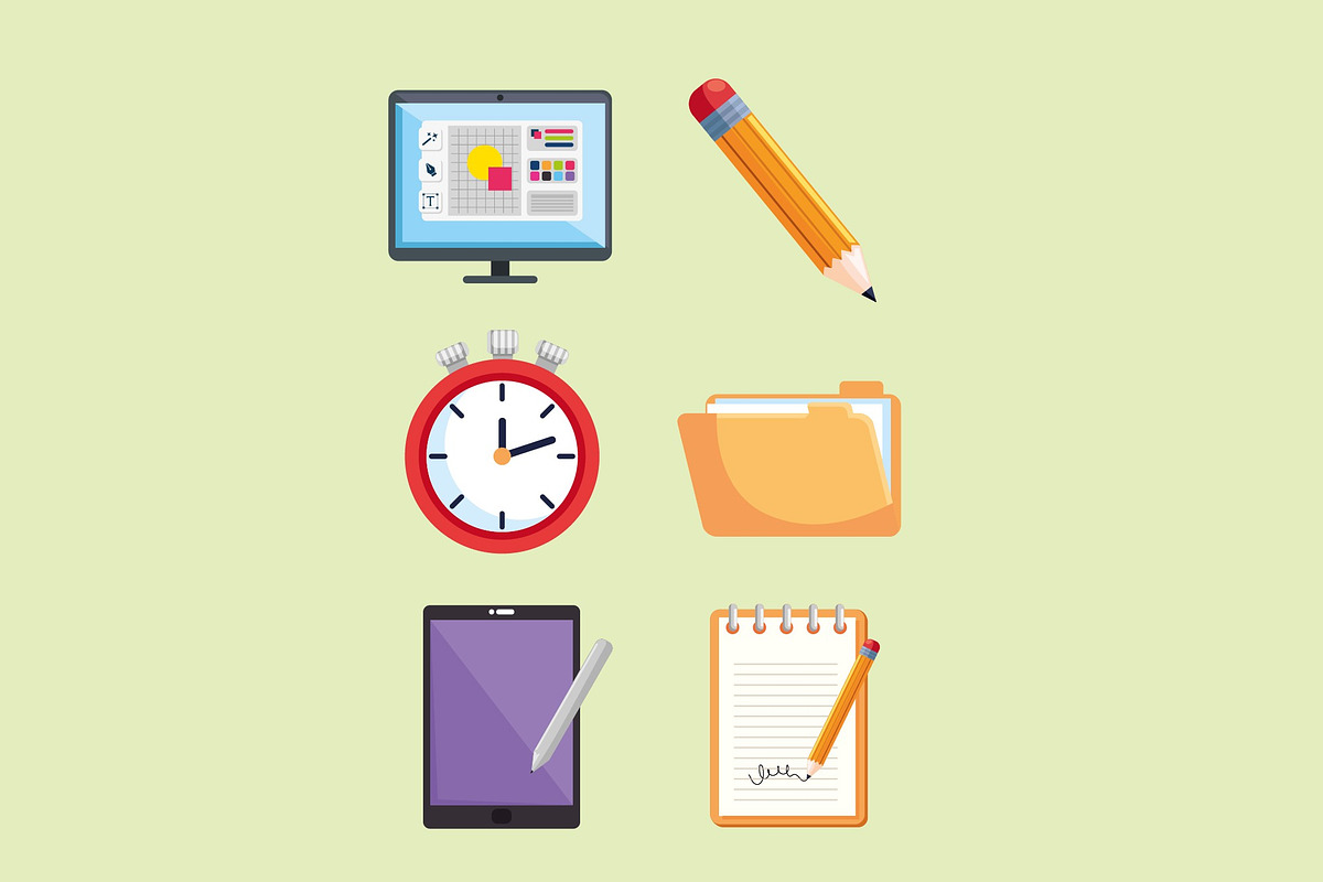 Graphic Design Illustration Set, an Object Illustration by studiogstock (Photo 3 of 3)