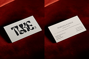 Red Velvet Business Card Mockup, a Business Card Template by The Ethical Agency (Thumbnail 1 of 2)