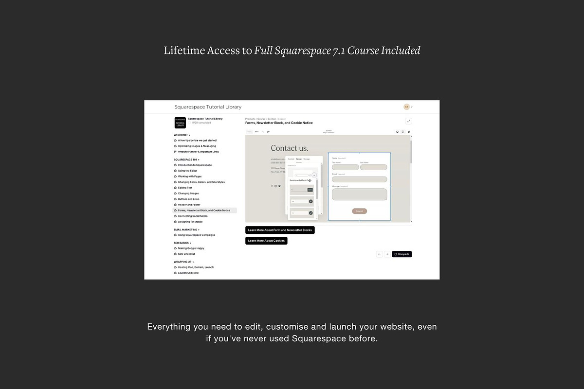 Editorial Squarespace Website, a Squarespace Template by Studio TSM (Photo 13 of 16)