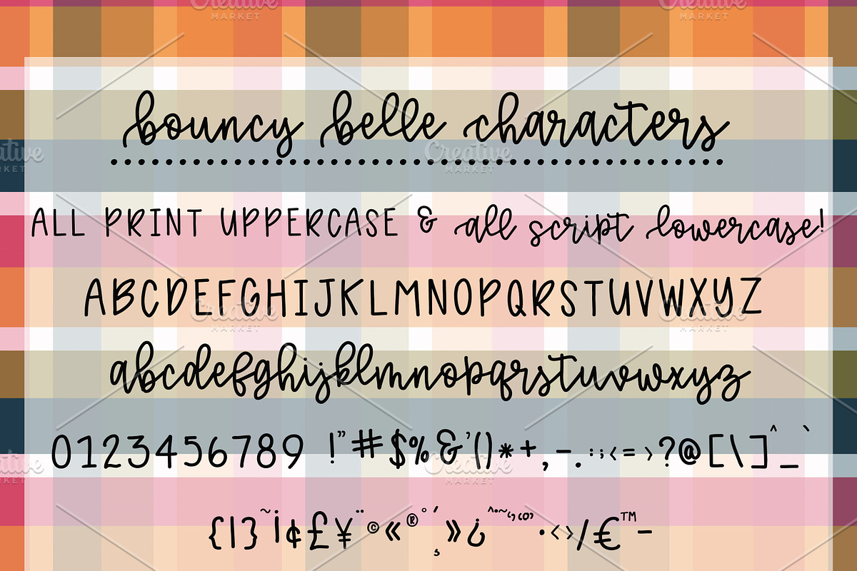 Bouncy Belle Hand lettered Font preview 4