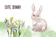 Happy easter watercolor clipart, an Object Graphic by Lidia's watercolor world (Thumbnail 7 of 8)