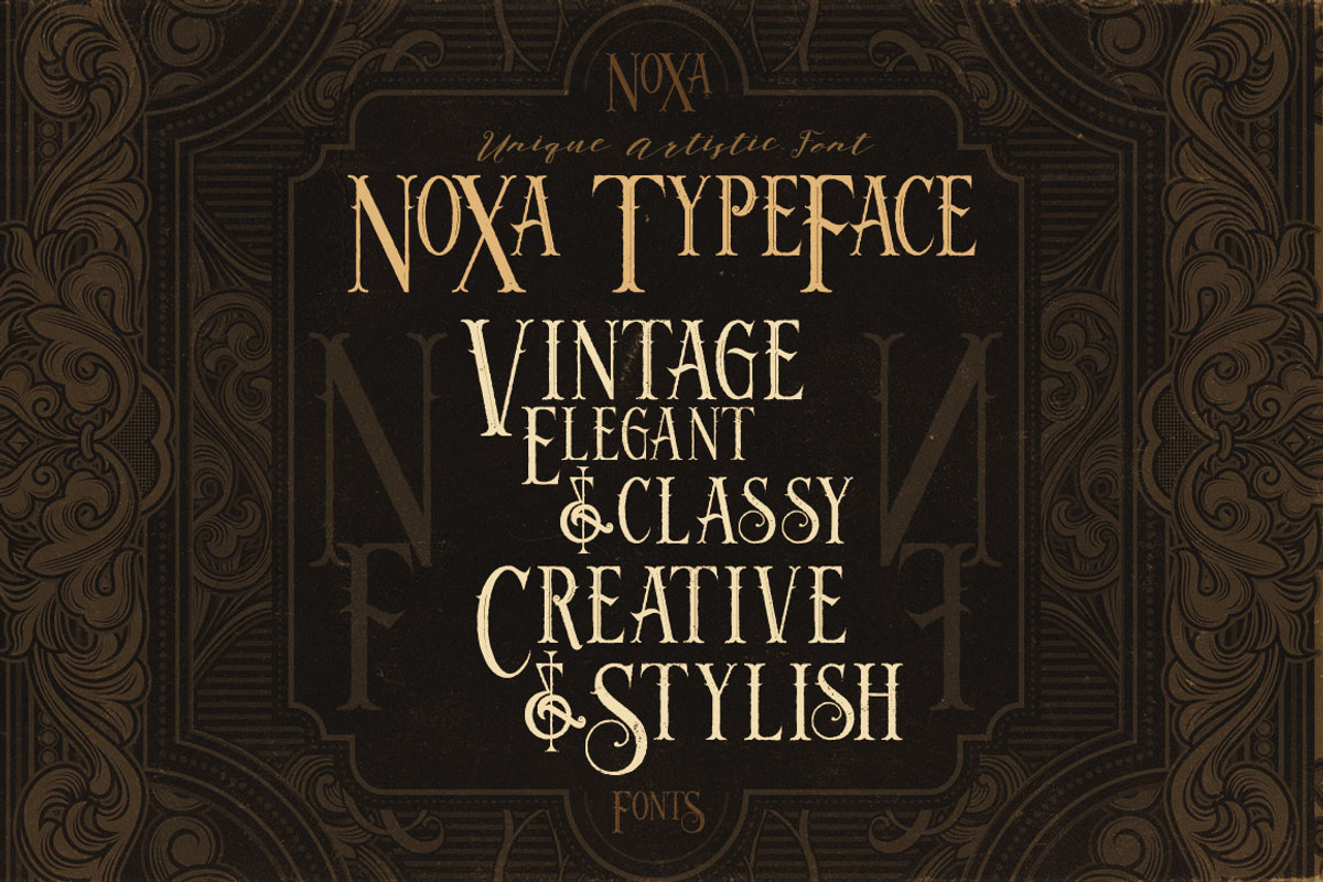 Noxa - Display Font preview 3