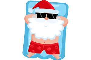 Summer Santa Claus, an Illustration by HitToon