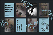 Creepy Cat - Hand Drawn Illustration, an Animal Illustration by line & plane (Thumbnail 6 of 10)