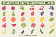 Abstract Fruit & Vegetable Shapes, an Object Graphic by Brian Ritter Design (Thumbnail 4 of 5)