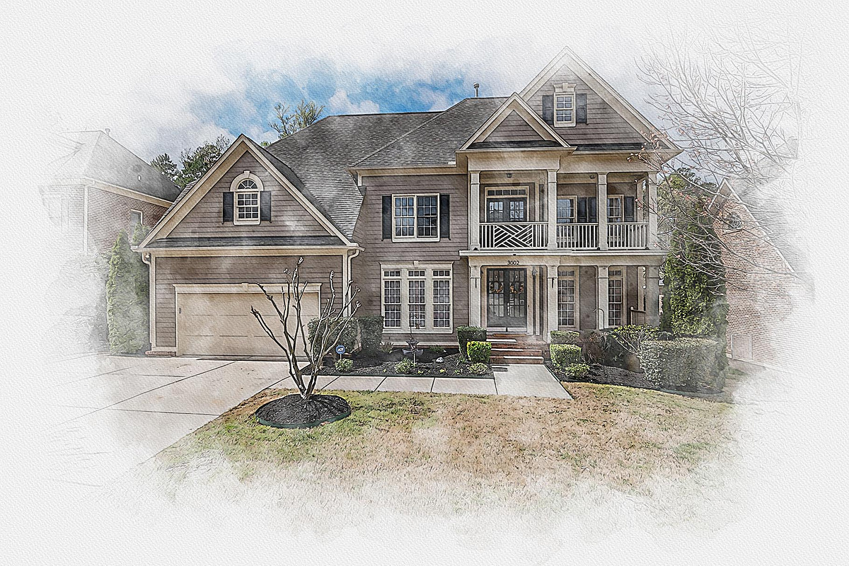 Watercolor House Painting Art Effect, an Action Add-On by MRI STUDIO (Photo 12 of 17)