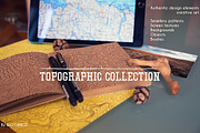 Authentic topographic collection, a Background Graphic by Digithings (Thumbnail 1 of 8)