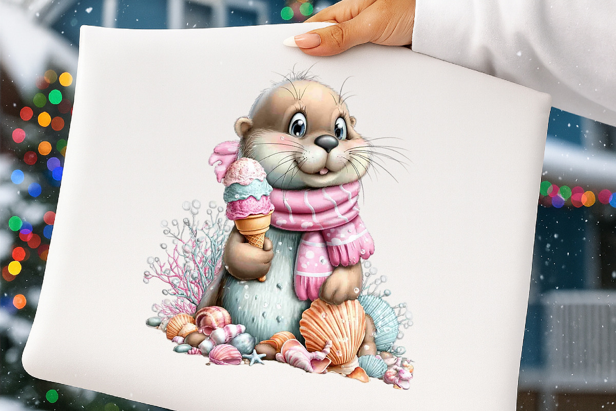 Whimsical Summer Seal Clipart Bundle, an Illustration by Digital Artistic99 (Photo 5 of 11)