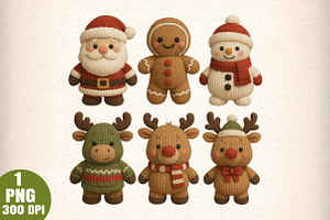 Crochet Yarn Christmas PNG, an Illustration by Daily.Designs