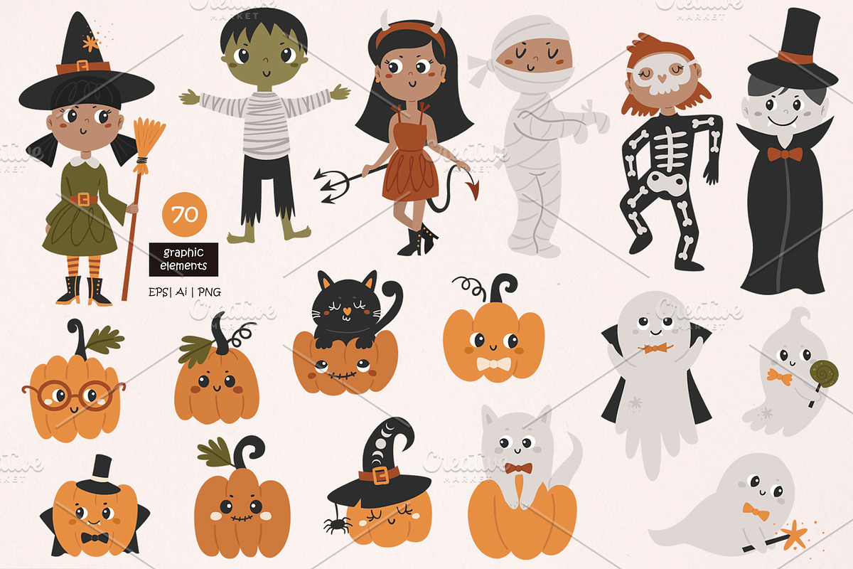 My 1st Halloween Collection, a Graphic by Nafanya (Photo 4 of 14)