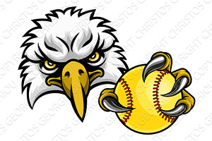 Eagle Softball Animal Sports Team