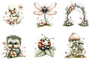 Whimsical Spring Clipart, an Illustration by Designking (Thumbnail 4 of 5)