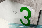 Wall Directional Wayfinding Mockup, an Advertising Mockup by herutage (Thumbnail 4 of 4)