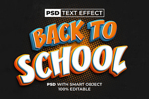 Back To School Text Effect Style