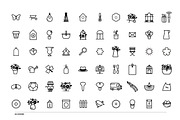 Collection florale – Logos, pictogra, an Outline Icon by AnneCeline (Thumbnail 3 of 8)