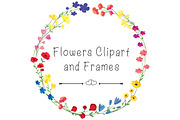 Flowers Clipart and Frames, an Illustration by lavinialorena (Thumbnail 5 of 5)