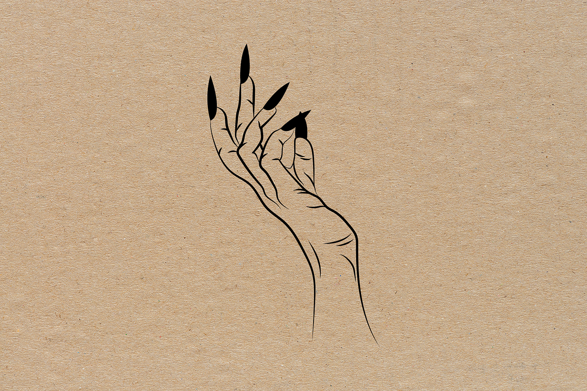 Witches Hands, a Decorative Illustration by Mila Di Art