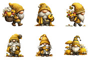 Whimsical Autumn Gnome Clipart, a Seasonal Illustration by CreationArt (Thumbnail 5 of 6)