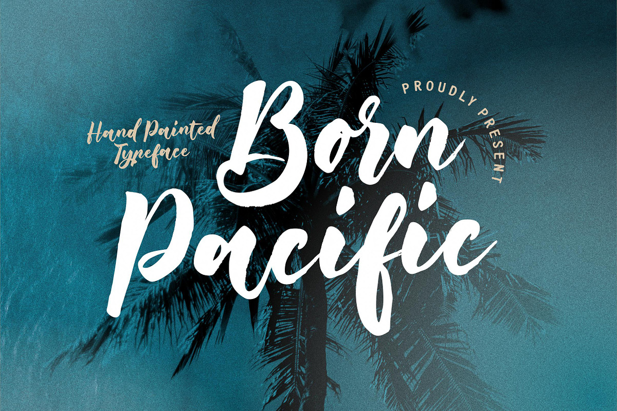 Born Pacific - Hand Painted, a Handwritten Font by ErgibiStudio (Photo 1 of 8)