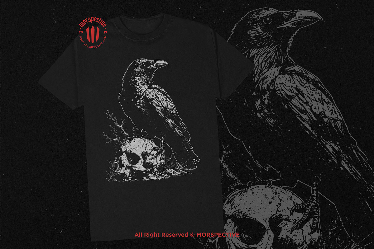 10 Bundle Dark Art Death Raven Crows, an Illustration by Morspective (Photo 2 of 7)