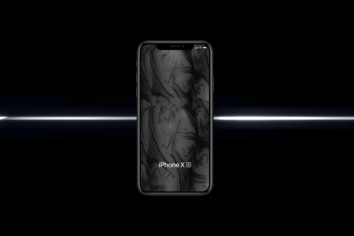 iPhone XR Black Mockup, an iPhone Mockup by Nadasol (Photo 2 of 2)
