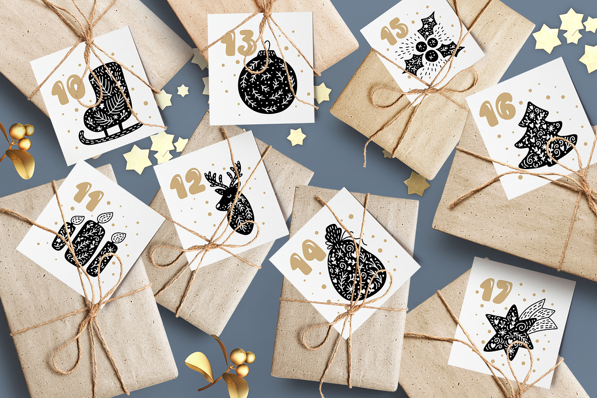 Christmas Advent Calendar, an Object Graphic by Happy Letters (Photo 5 of 6)