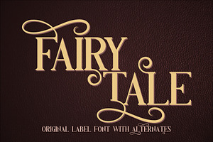 Fairy Tale Typeface, a Script Font by VozzyStock