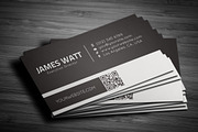 White Line Business Card, a Business Card Template by Lucas Alexander (Thumbnail 2 of 3)