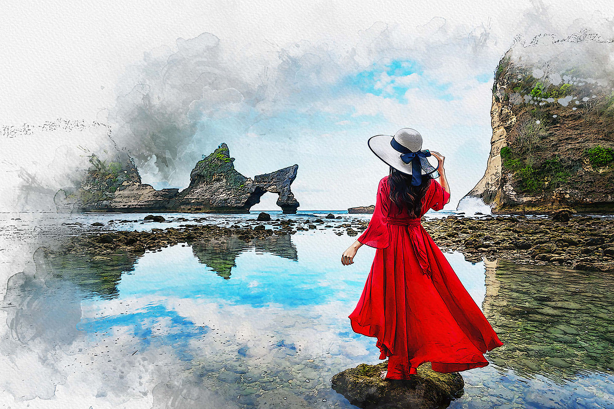 Exterior Watercolor Effect Bundle, an Action Add-On by MRI STUDIO (Photo 21 of 24)