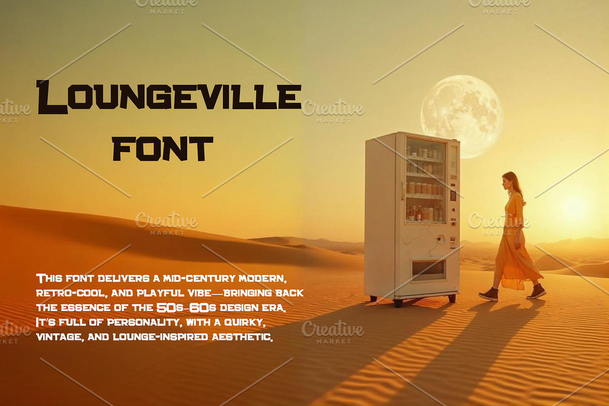 Loungeville font-Regular-080-25, a Font by canve (Photo 2 of 2)