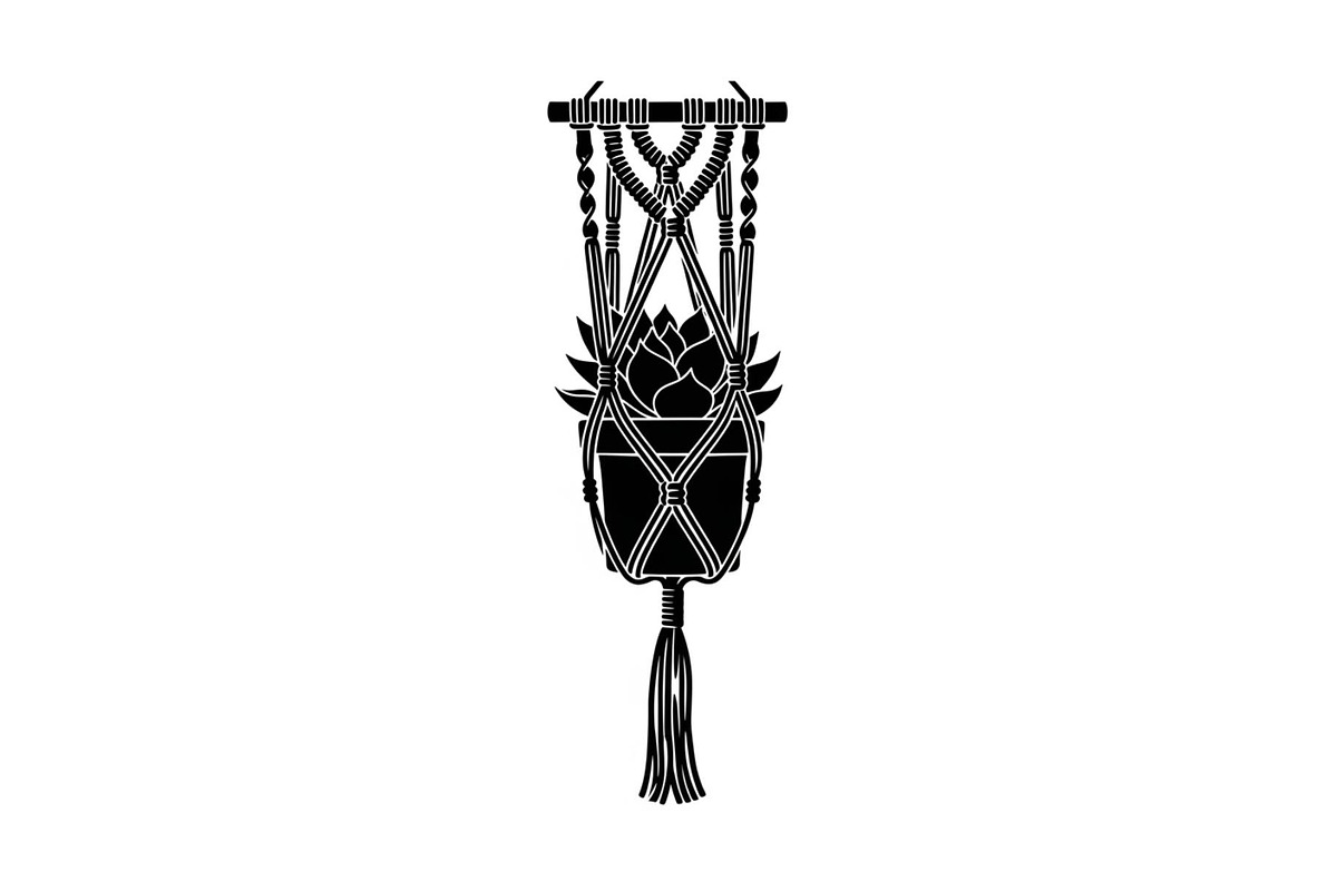 Macrame Plant Hanger Bundle, an Illustration by Creativeshirt (Photo 24 of 31)