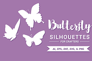 Butterfly Silhouettes for Crafters, an Object Graphic by Brandi Lea Designs (Thumbnail 1 of 2)