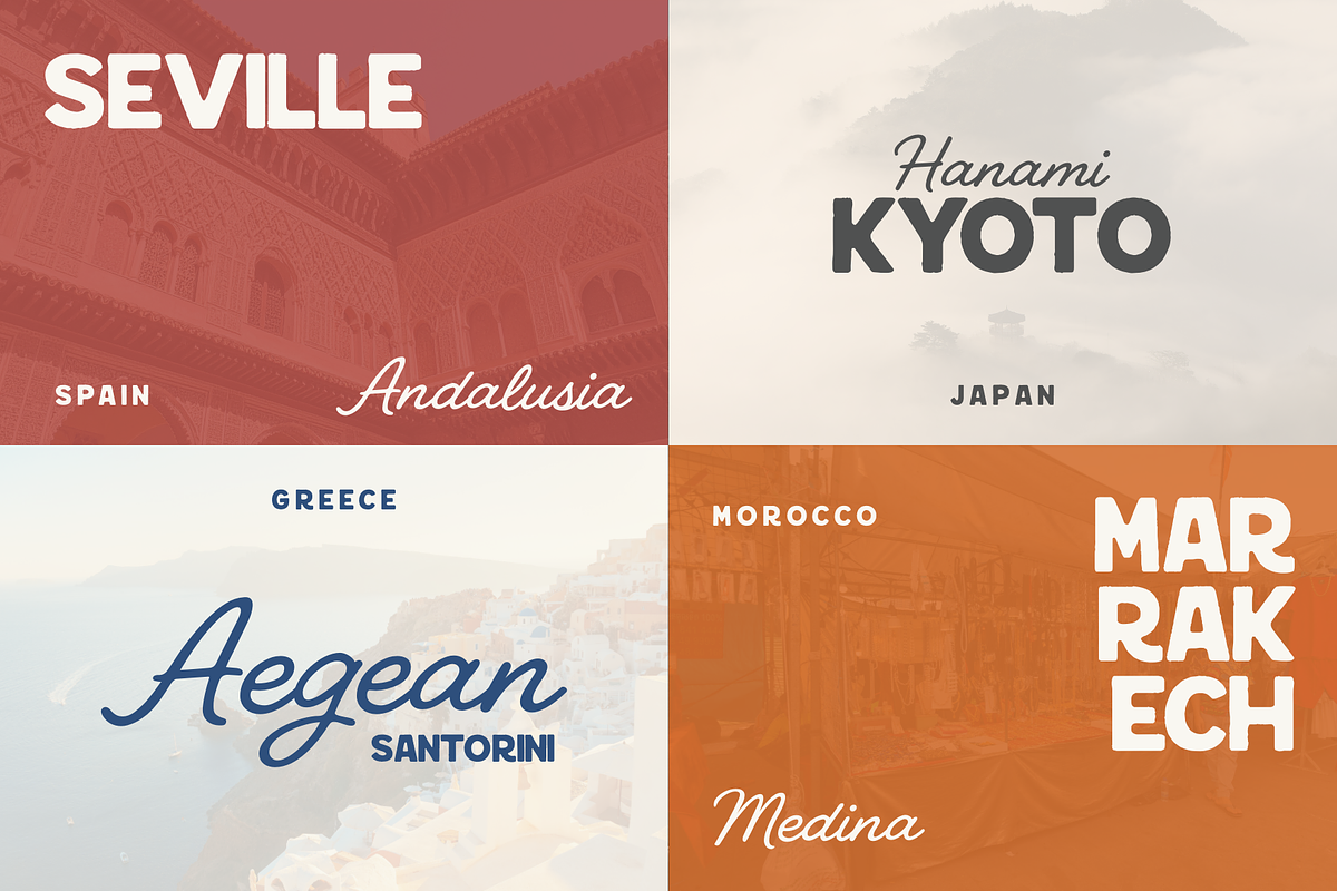 Sunset Journey – Sans & Script Duo, a Script Font by Creacy Studio (Photo 6 of 9)