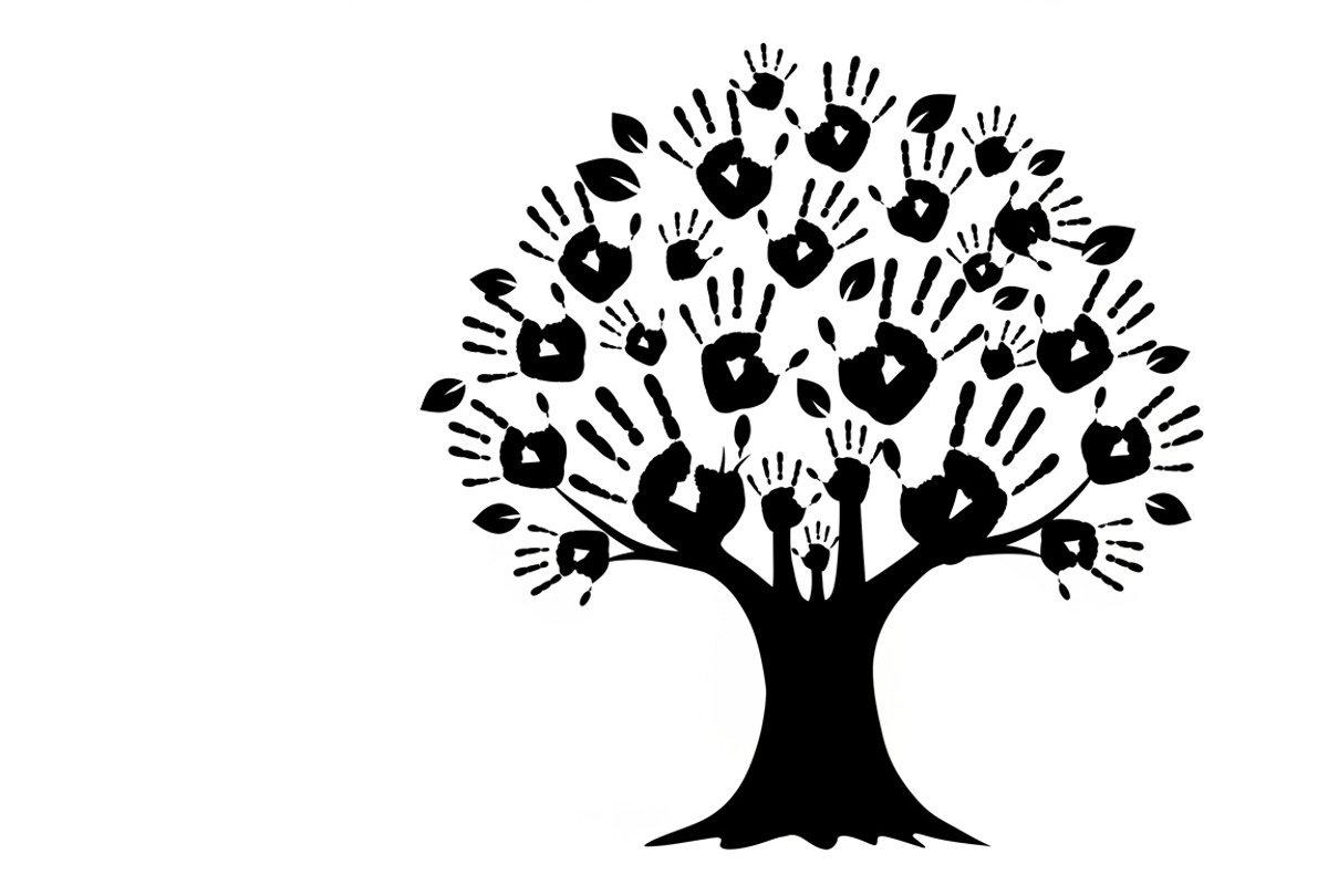 family handprint tree silhouette, an Illustration by Amazin_art (Photo 15 of 29)