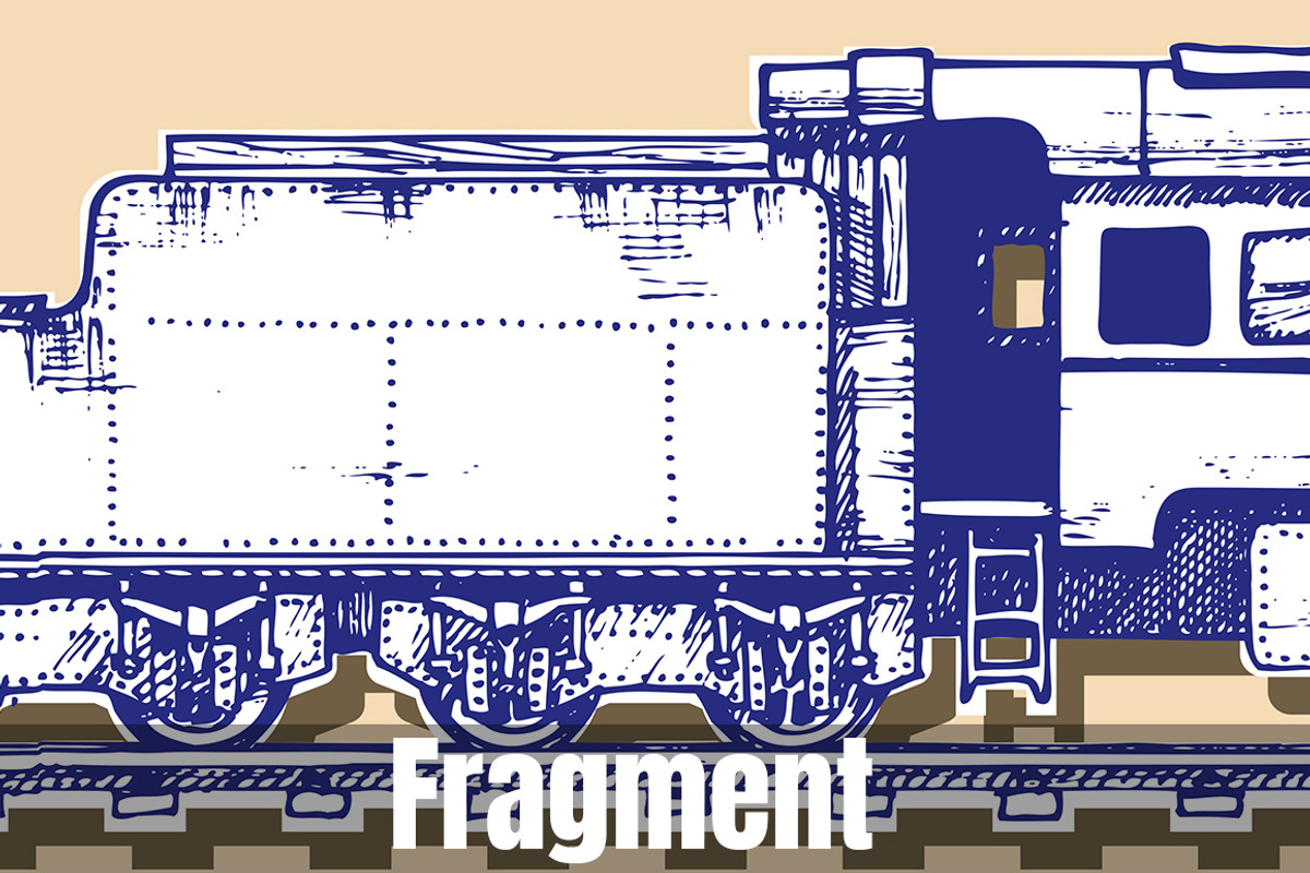Vintage train, a Transportation Illustration by CatMadePattern (Photo 4 of 4)