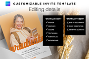 Graduation Announcement Invite, an Invitation Template by Bdemm Studio (Thumbnail 6 of 9)