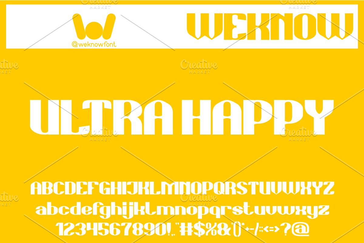 Happy Day font, a Sans Serif Font by weknow (Photo 4 of 8)