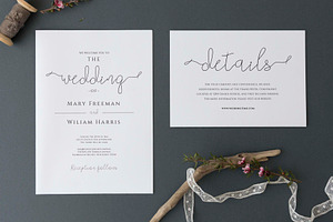 Elegant Wedding Invitation Set