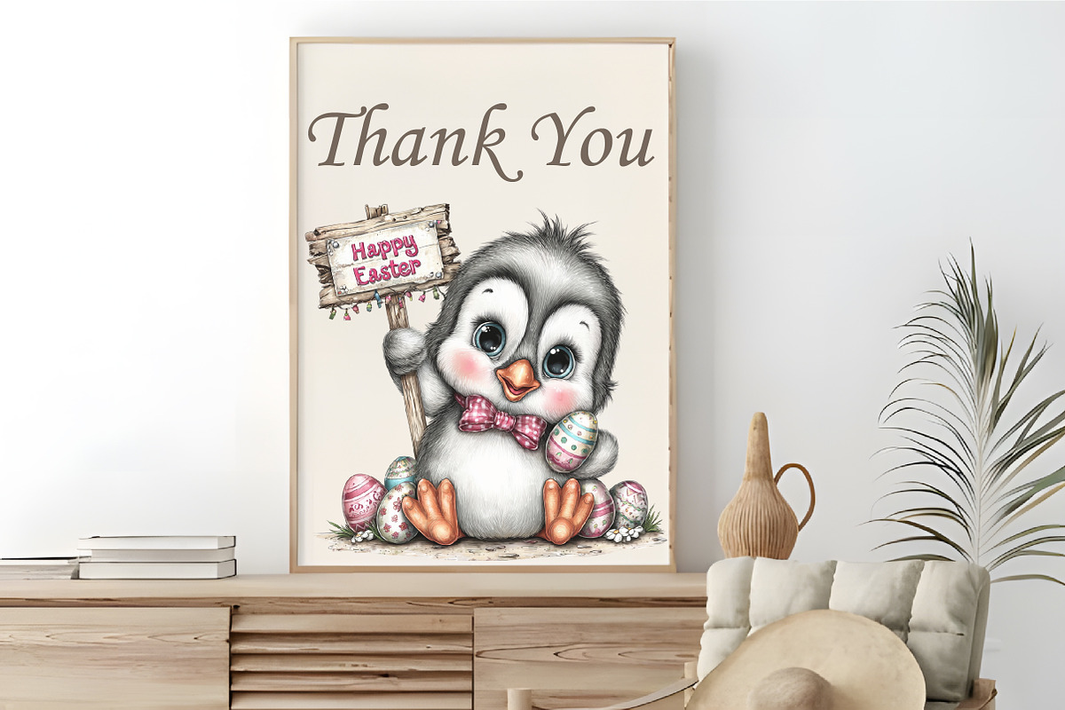 Quirky Easter Penguin Clipart Bundle, an Animal Illustration by RobertsArt (Photo 5 of 6)