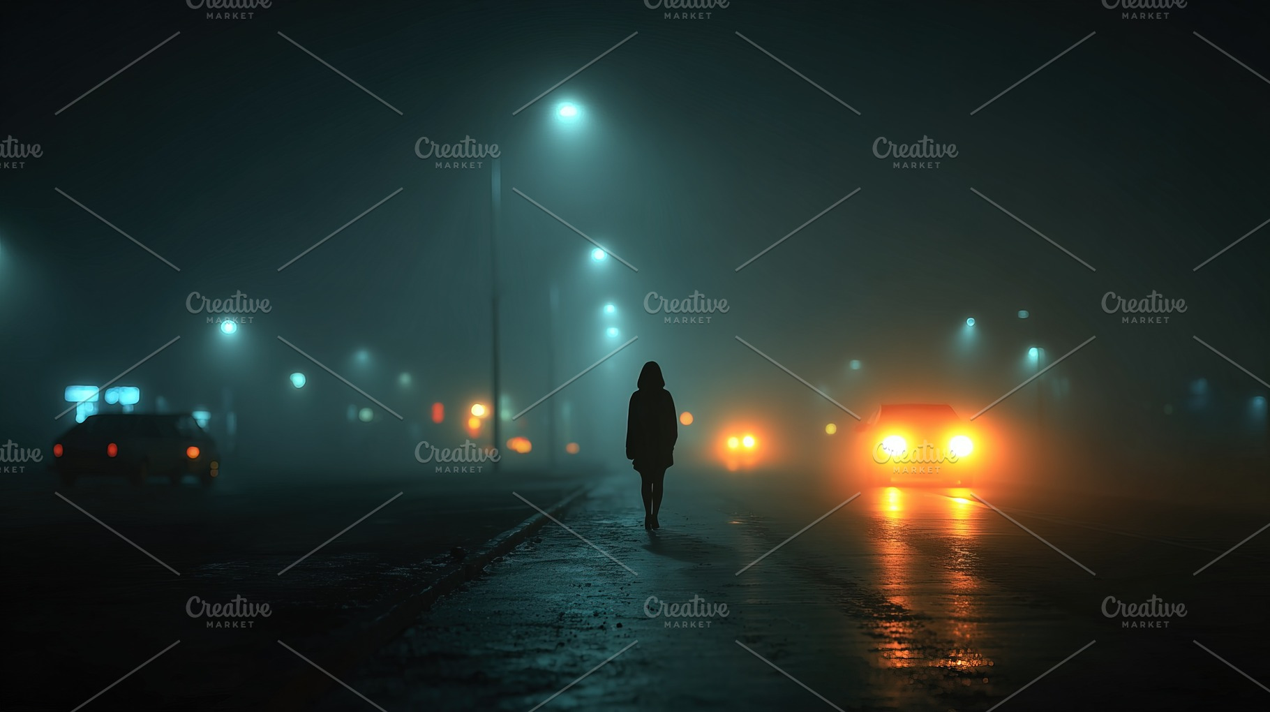 Lonely Walk at Night, a Person Photo by Ales Munt