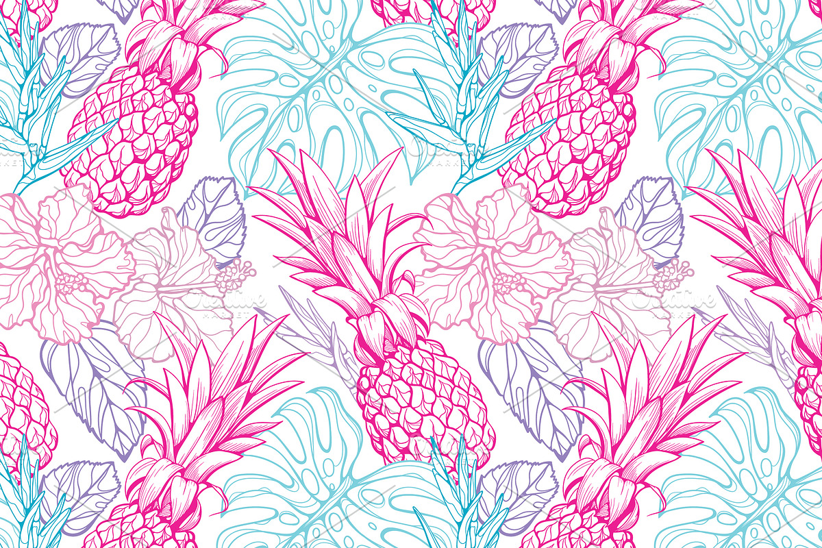 Vector tropical set, a Background Graphic by Purple Platypus (Photo 6 of 10)