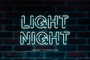 Neon Sepat - Light Party Font, a Sans Serif Font by QR Design Studio (Thumbnail 4 of 10)