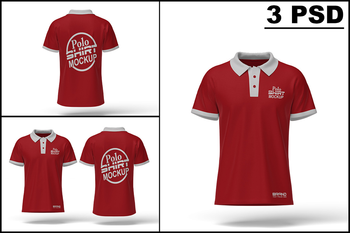 Polo T-Shirt Mockup, an Apparel Mockup by mockupbuys (Photo 1 of 8)