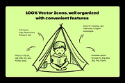 Book Reading Doodle Icons, an Outline Icon by Brickclay (Thumbnail 2 of 9)
